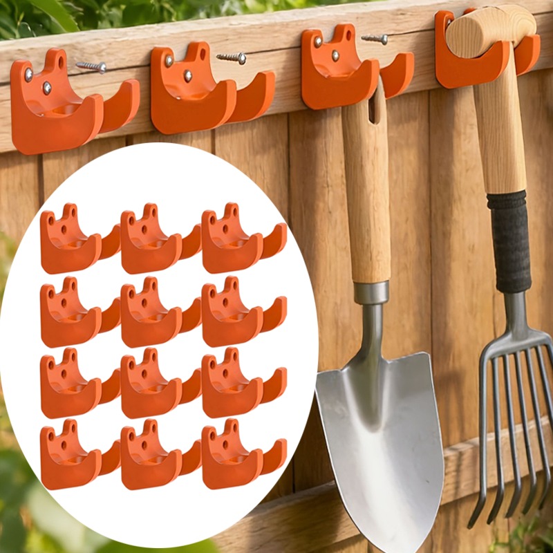Gardening Tools Range - 2-10個入りヘビーデューティーガーデンツールラック壁掛けフックガレージ収納オーガナイザーハンガー（熊手、シャベル、ほうき、作業場用ブラケット用）