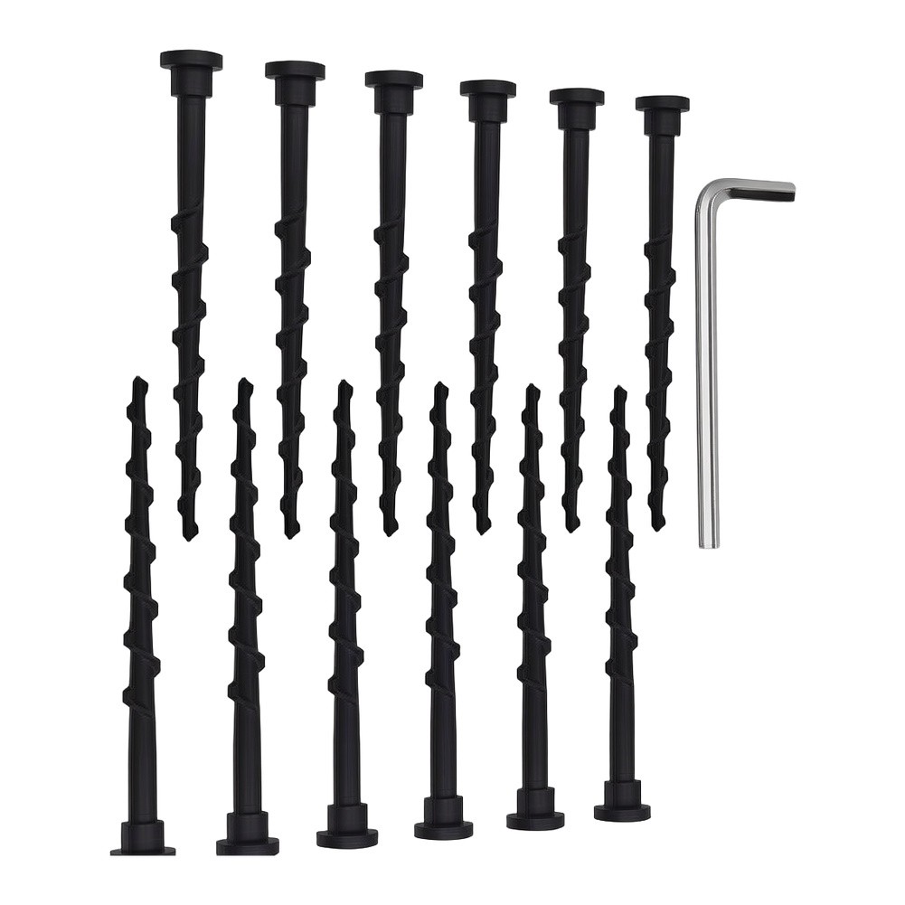 Gardening Tools Toolstation - 12本セット グラウンドスクリュー 14cm 六角レンチ付き ロンググラウンドスクリュー ロボット芝刈り機充電ステーション用