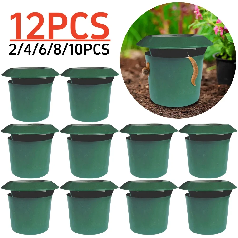 Gardening Tools Toolstation - カタツムリキャッチャーナメクジケージ環境に優しい害虫餌ステーションジントラップツール動物害虫撃退器ガーデンファームプロテクターカタツムリトラップハウス