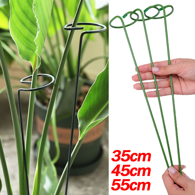 Gardening Tools Range - 1-10 個金属単一幹植物低木ホルダーガーデンサポートステークリングバラの花野菜つる家庭園芸ツール