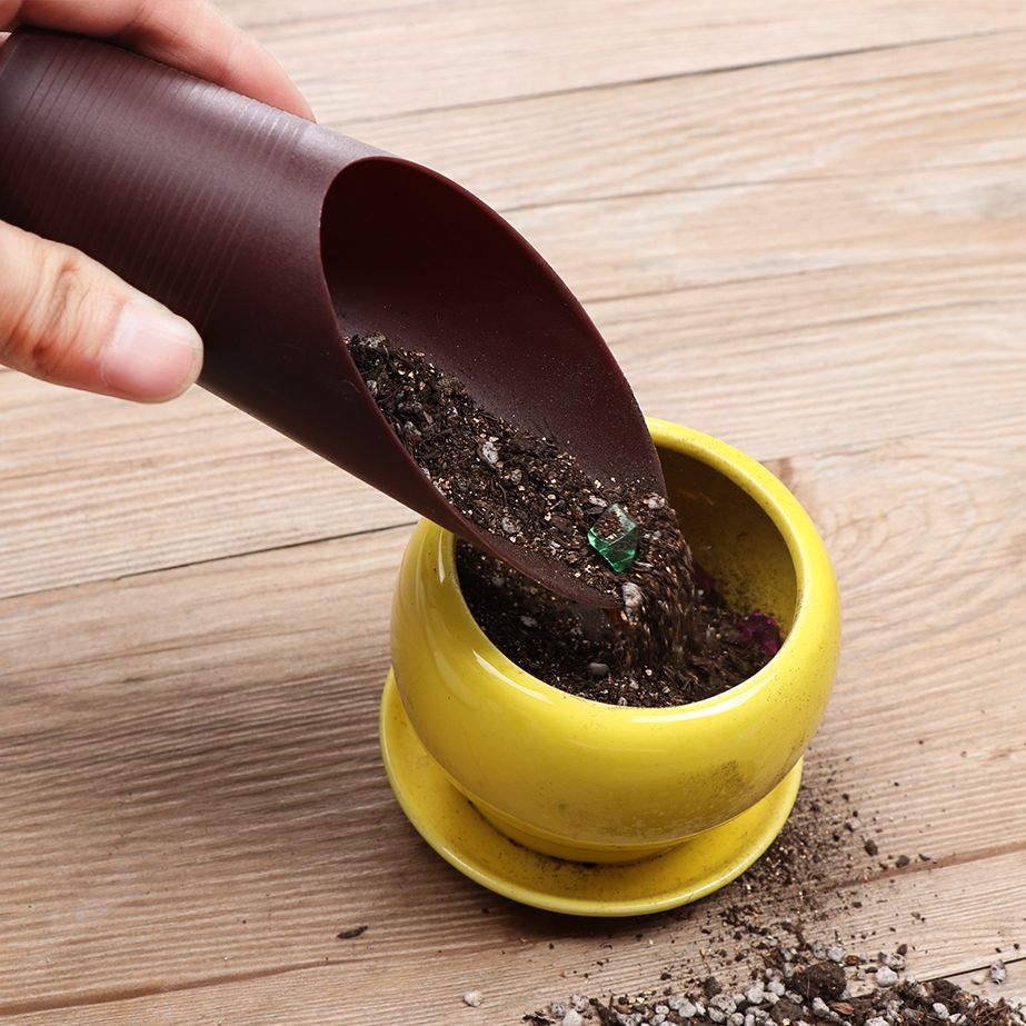 Gardening Tools Spade - プラスチック製の庭の手入れ用の芝生の形をしたポーチ,植物が付いた園芸用の小さなガーデンツール,1ユニット