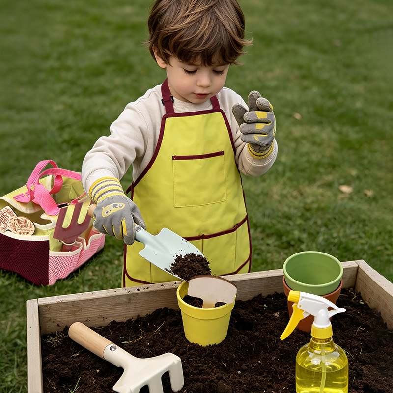 キッズガーデンツールセットごっこ遊び屋外シャベル熊手鍬水まき - Gardening Tools Trowel のレビューと価格