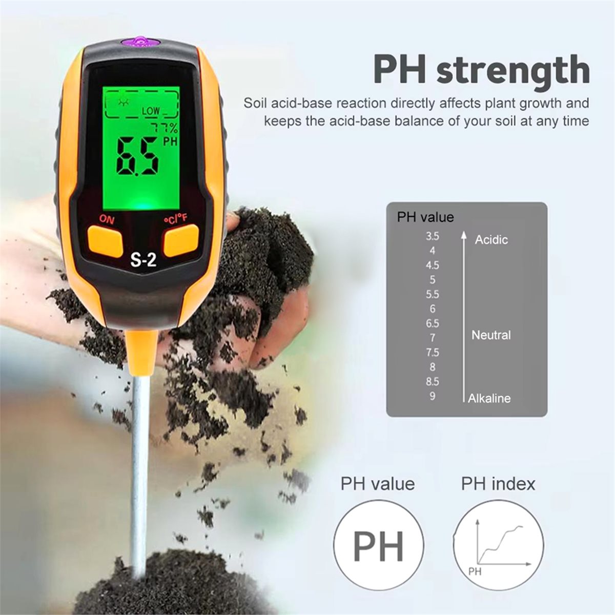 (PQWN) 土壌水分センサーメーター検出器金属プローブ園芸 - Gardening Tools B&M のレビューと価格