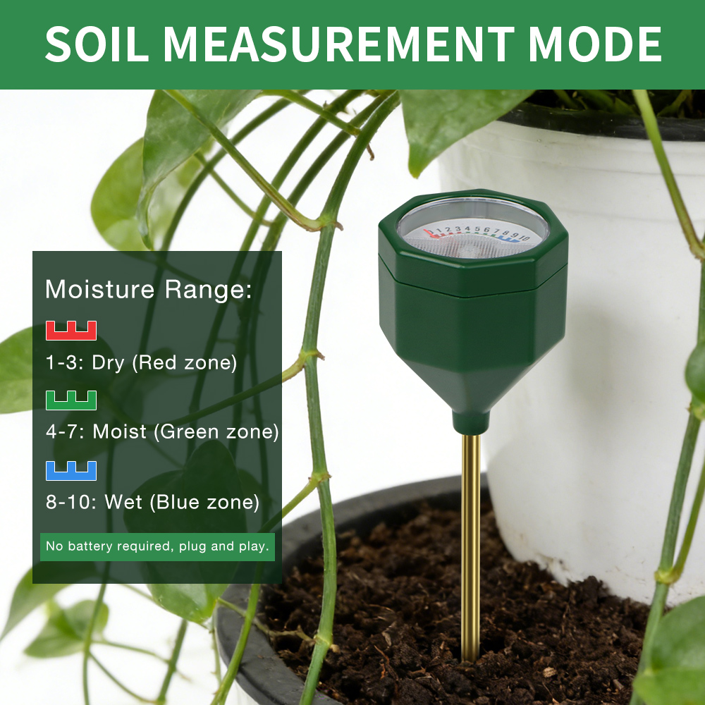 ミニポータブル土壌水分計精密湿度計庭温室鉢植え土壌テスターツ - Gardening Tools Required のレビューと価格