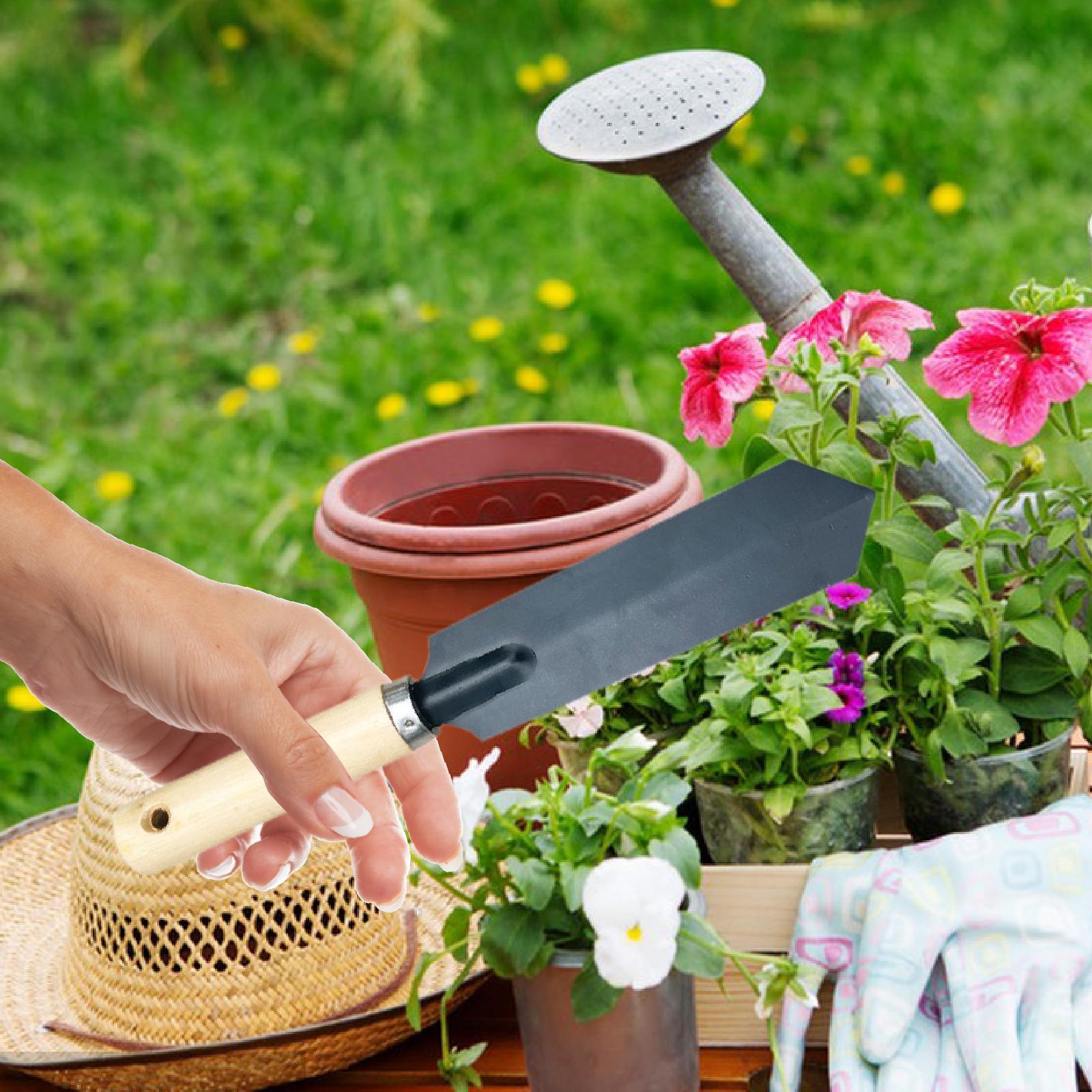 小型ガーデンスパデ掘削ツール木製ハンドル多機能ガーデニングツ - Gardening Tools Trowel のレビューと価格