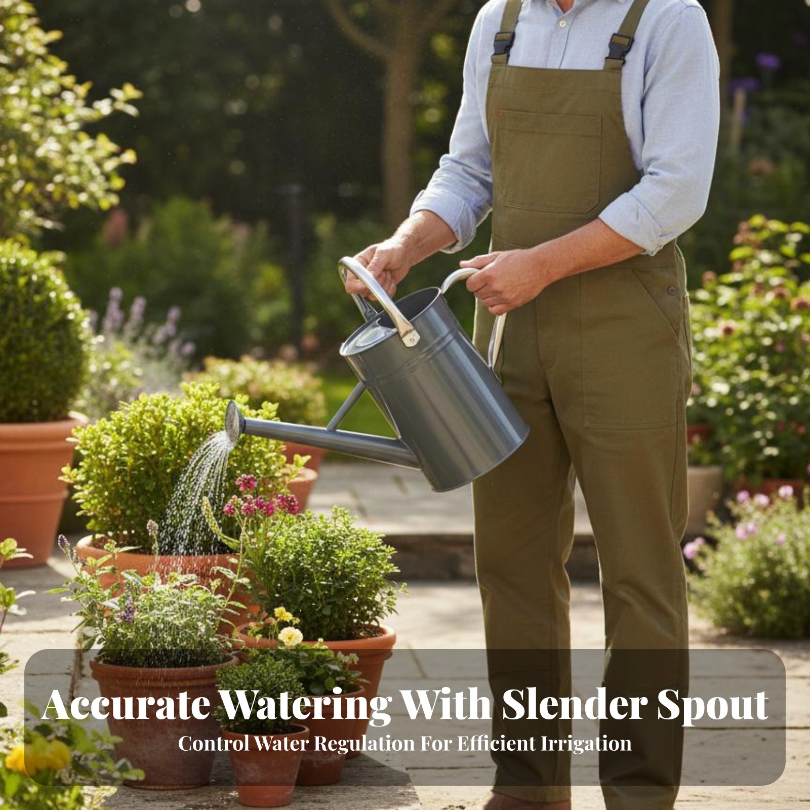 5L ガーデン水まきポット 頑丈な水まき缶 スプリンクラーヘ - Gardening Tools Watering Can のレビューと価格