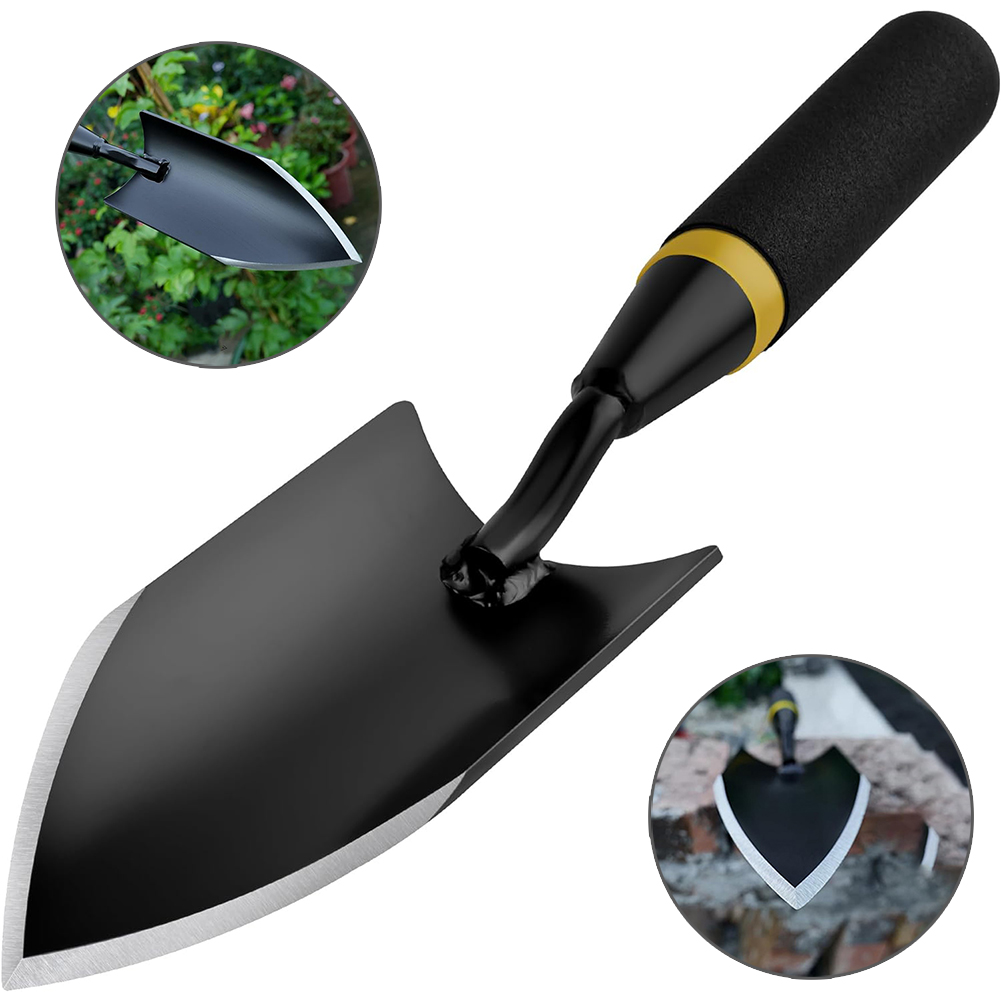 頑丈なマンガン鋼ガーデンシャベル - 人間工学に基づいたゴム - Gardening Tools Trowel のレビューと価格