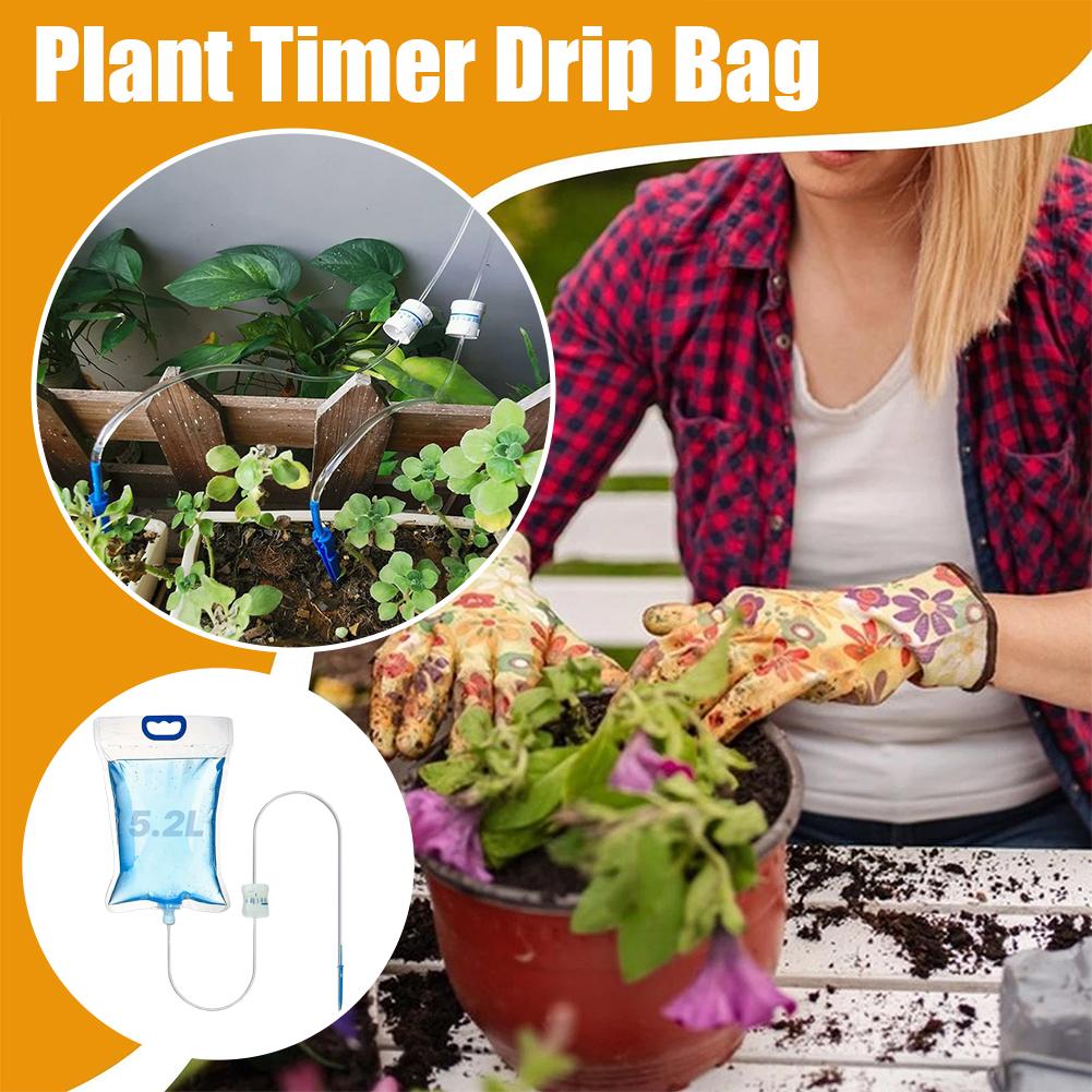 5.2L 調整可能な自動点滴散水缶システム透明水タンク灌漑装 - Gardening Tools Watering Can のレビューと価格