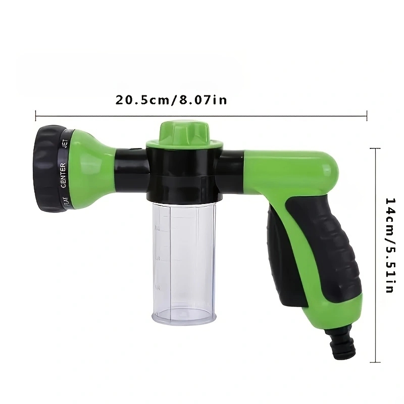 1PC 高圧泡散水缶車の水スプレーヘッドホースノズル 8 機 - Gardening Tools Watering Can のレビューと価格