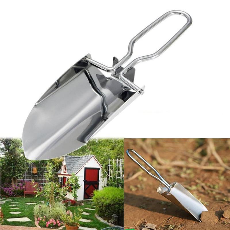 1/2 個ステンレス鋼折りたたみ園芸シャベルスペード多機能ポ - Gardening Tools Spade のレビューと価格