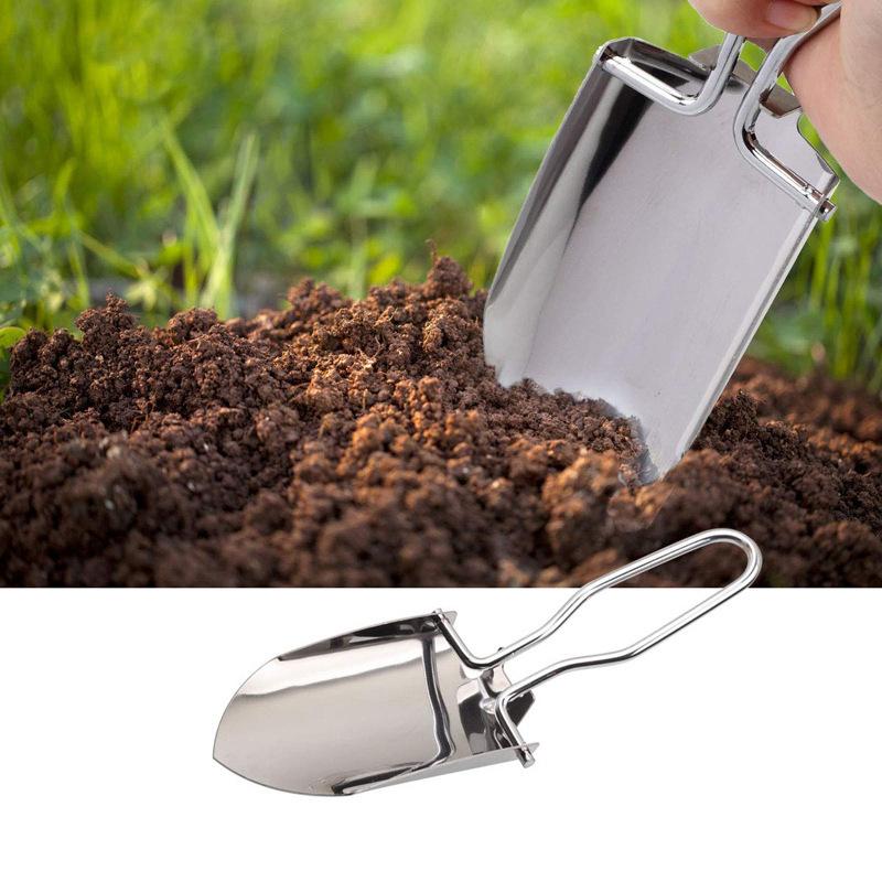 1/2 個ステンレス鋼折りたたみ園芸シャベルスペード多機能ポ - Gardening Tools Spade のレビューと価格