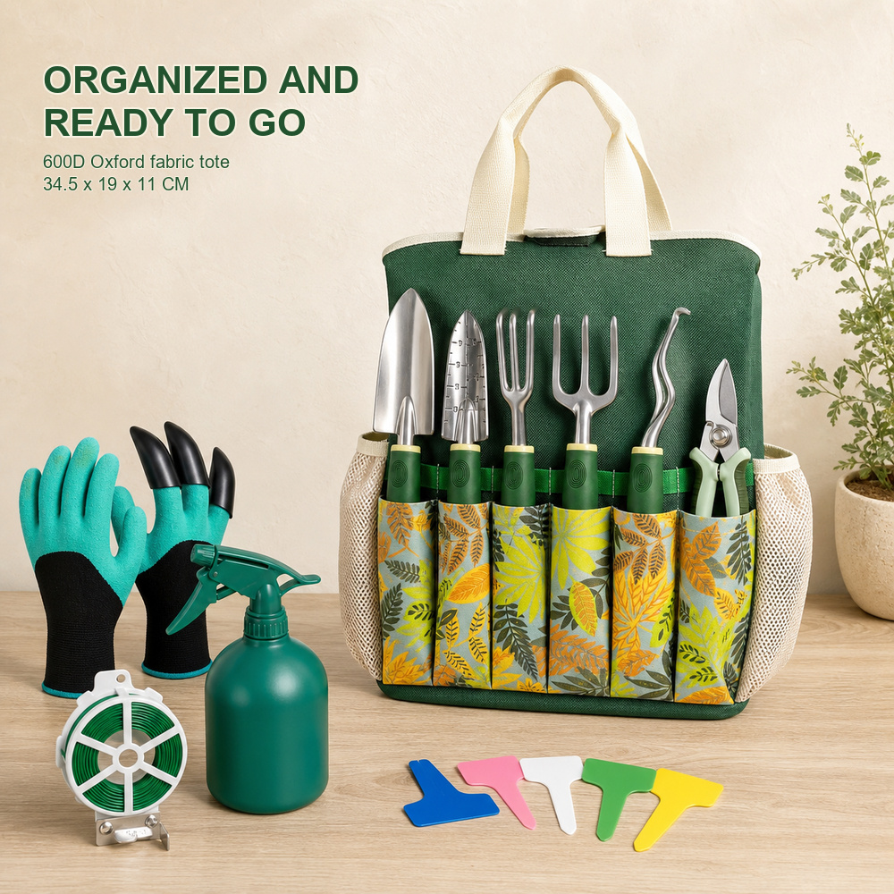 16点ガーデンツールセット、アルミ合金製園芸用手工具キット、 - Gardening Tools Trowel のレビューと価格