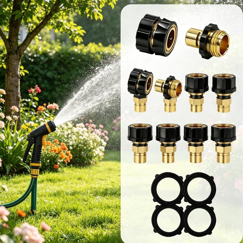 R9UF 4 ピース/パックプラスチック水道管コネクタクイッ - Gardening Tools Needed のレビューと価格