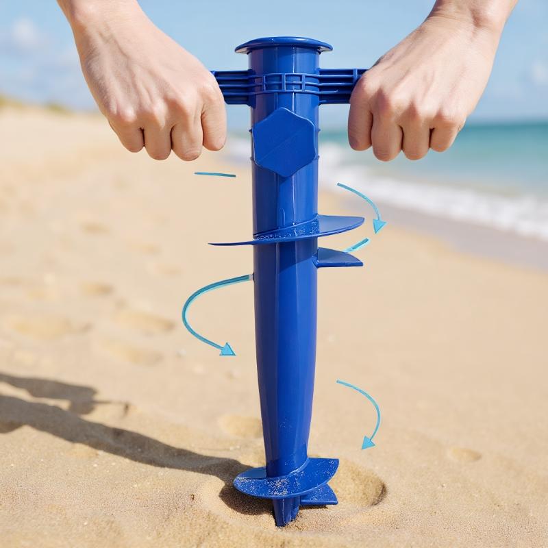 傘ベース調節可能なプラスチック製サンビーチパティオ砂地固定ツ - Gardening Tools Range のレビューと価格