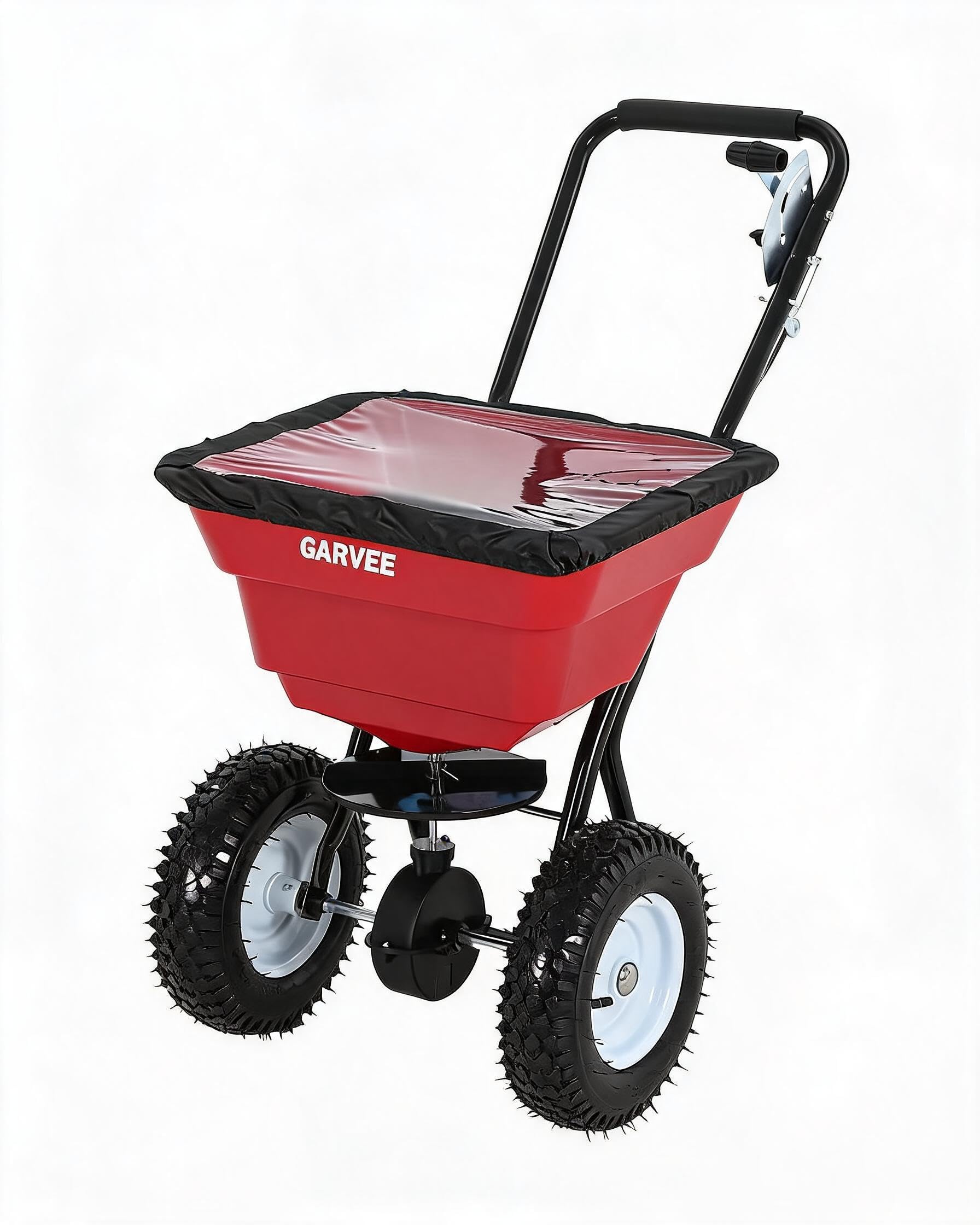 80ポンド推力の散布機、12フィートの散布幅、13インチの全 - Grass Seed Spreader のレビューと価格