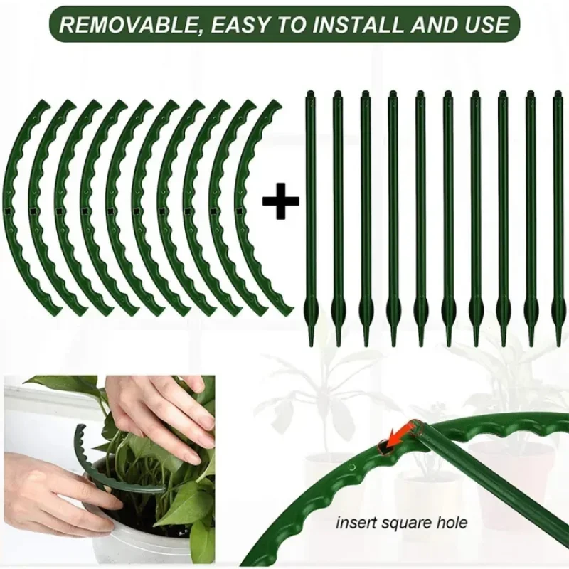 プラスチック製植物支柱スタンド 花や温室の配置用支柱 固定棒 - Gardening Tools Range のレビューと価格