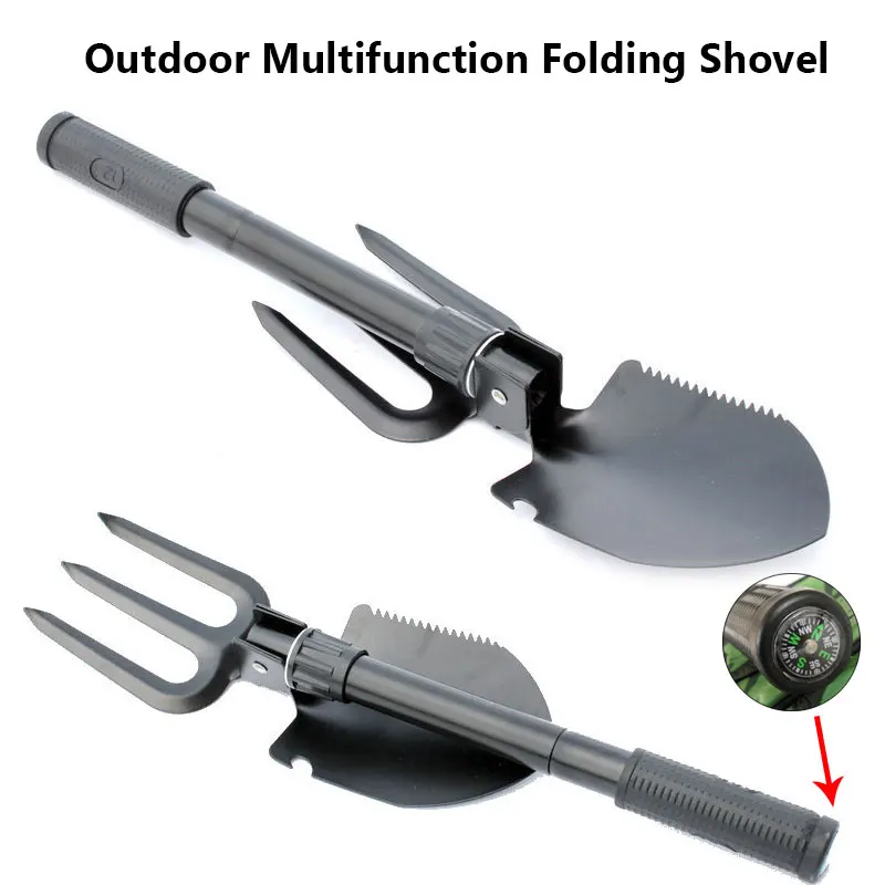 ポータブル多機能折りたたみショベル,ステンレス鋼,サバイバル - Gardening Tools Trowel のレビューと価格