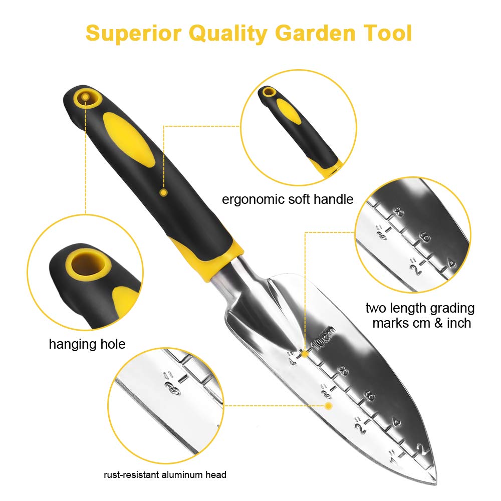 ガーデンツールハンドこて、熊手、耕運機、人間工学に基づいたハ - Gardening Tools Trowel のレビューと価格