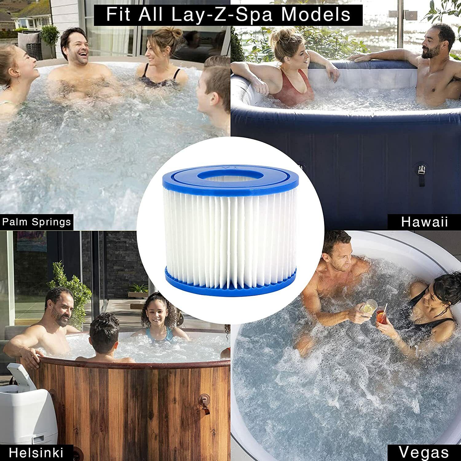 Lay-Z Lazy Spa プール用カートリッジフィルター - Gardening Yard Tools のレビューと価格